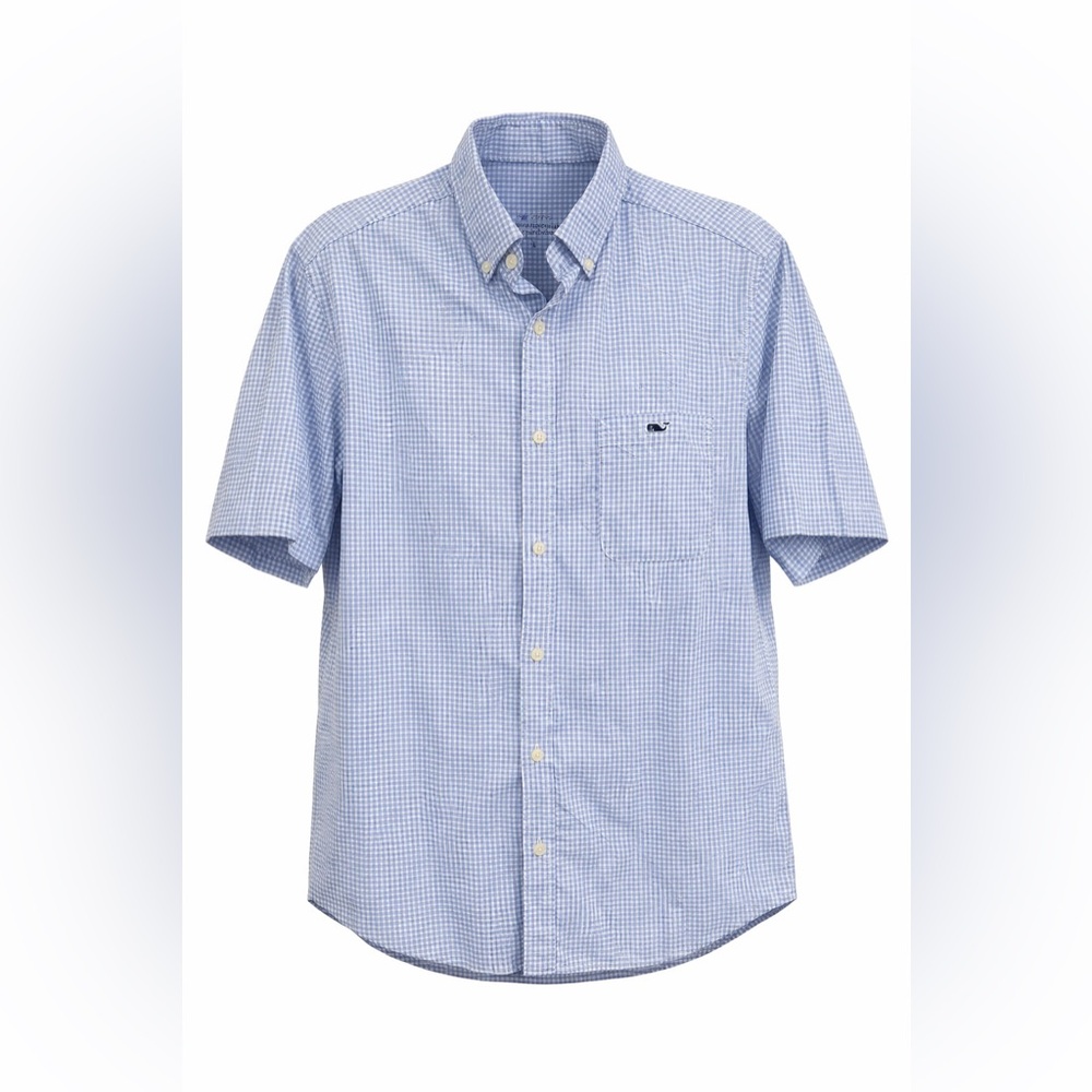 Vineyard Vines Light Blue Gingham Shirt